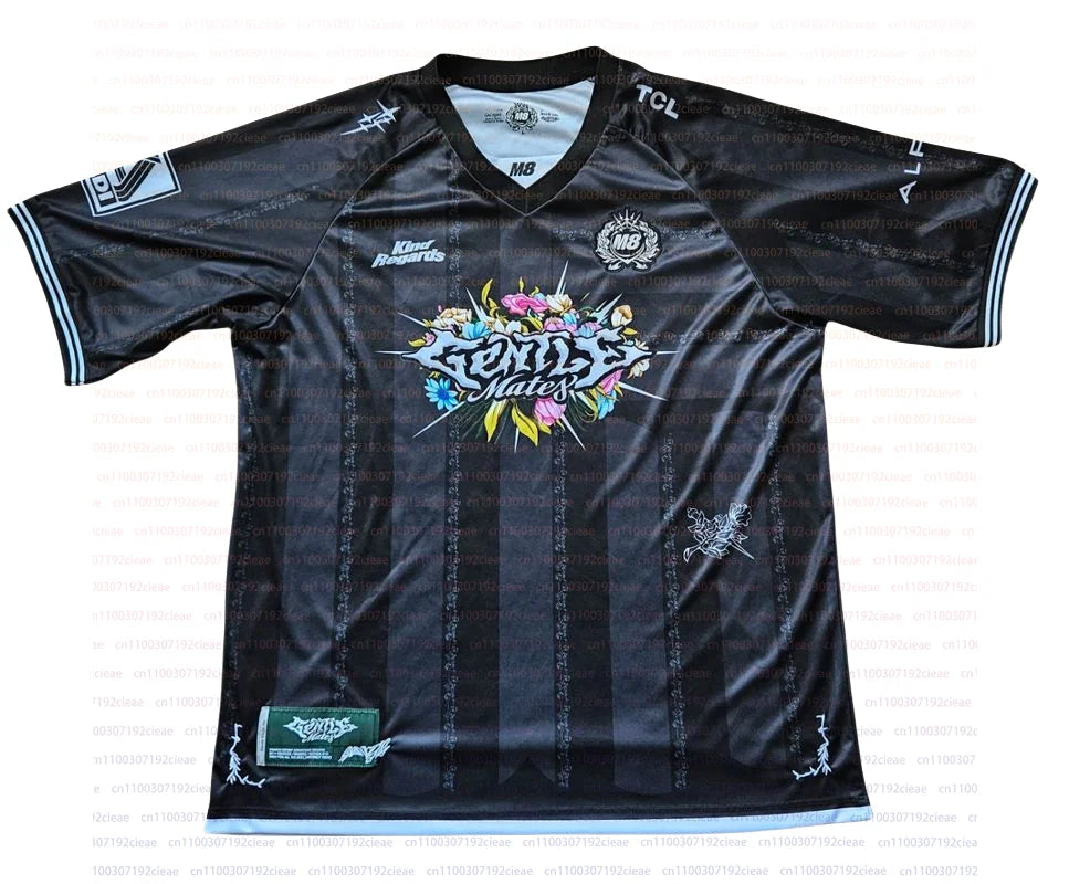 Gentlemate Men And  Women's Summer Breathable V-Neck Short-Sleeved Children's Casual T-Shirt E-sports 3D Print M8 Maillotrose Fans Jersey